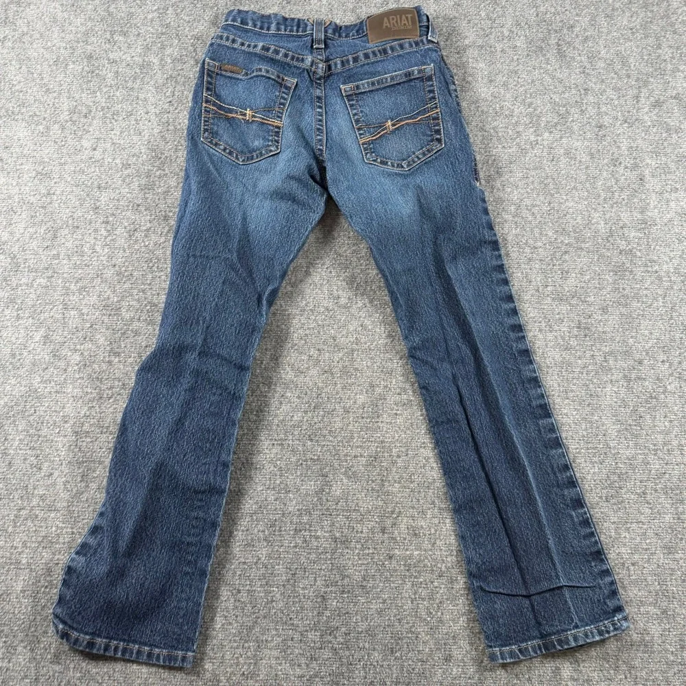 Ariat M5 Jeans Mens 28x30 Blue Straight Leg Medium Wash Western Denim Workwear